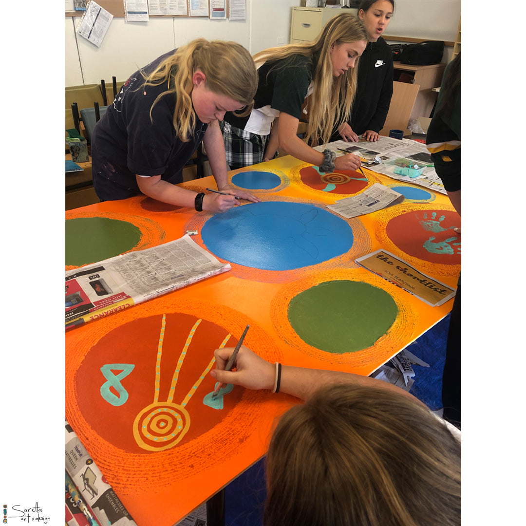 Mural for Kotara High School - Saretta Art & Design