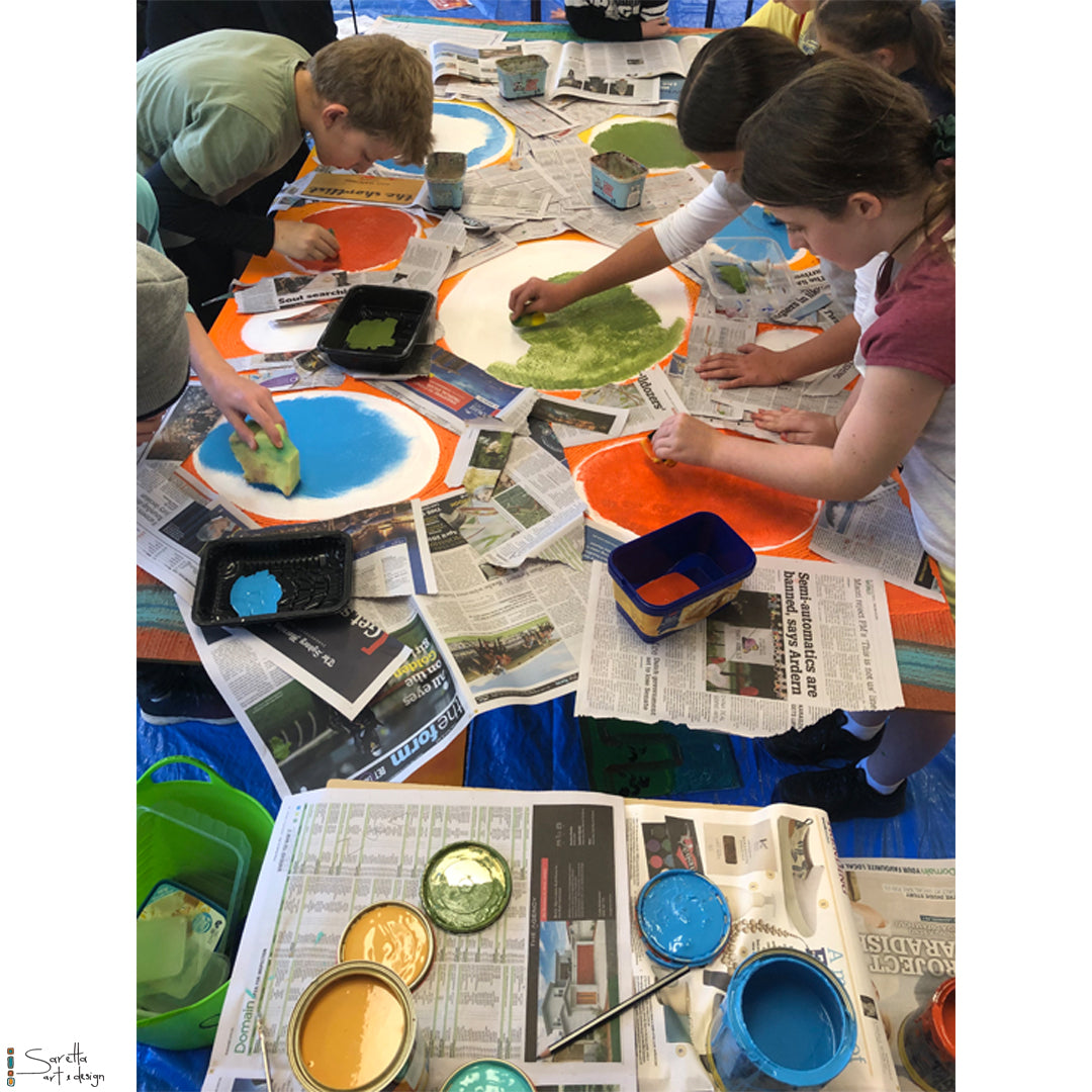 Mural for Kotara High School - Saretta Art & Design