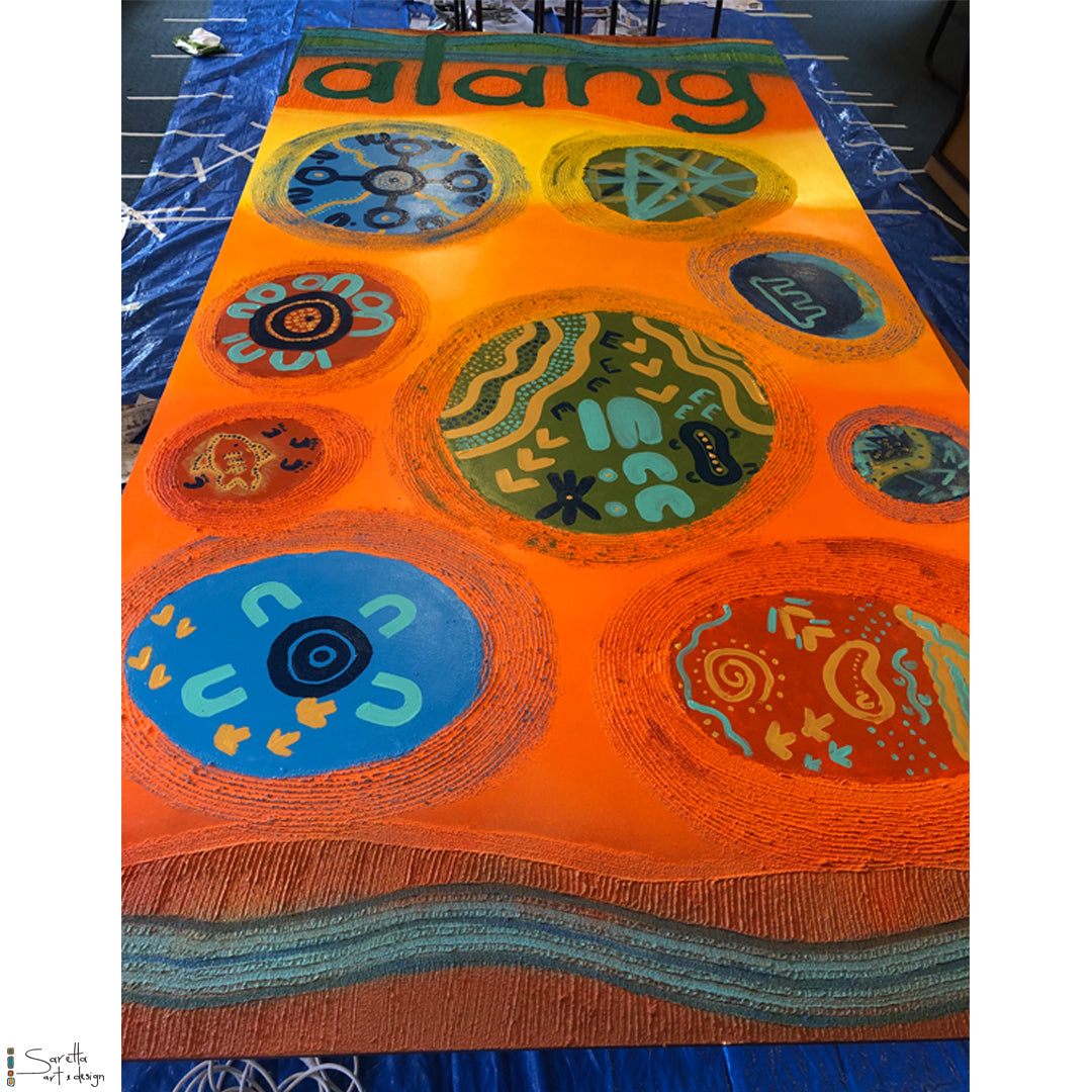 Mural for Kotara High School - Saretta Art & Design