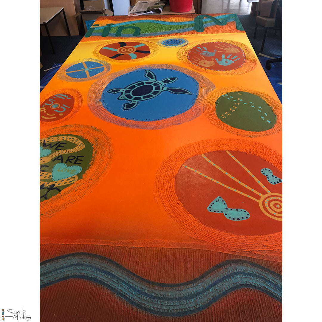 Mural for Kotara High School - Saretta Art & Design