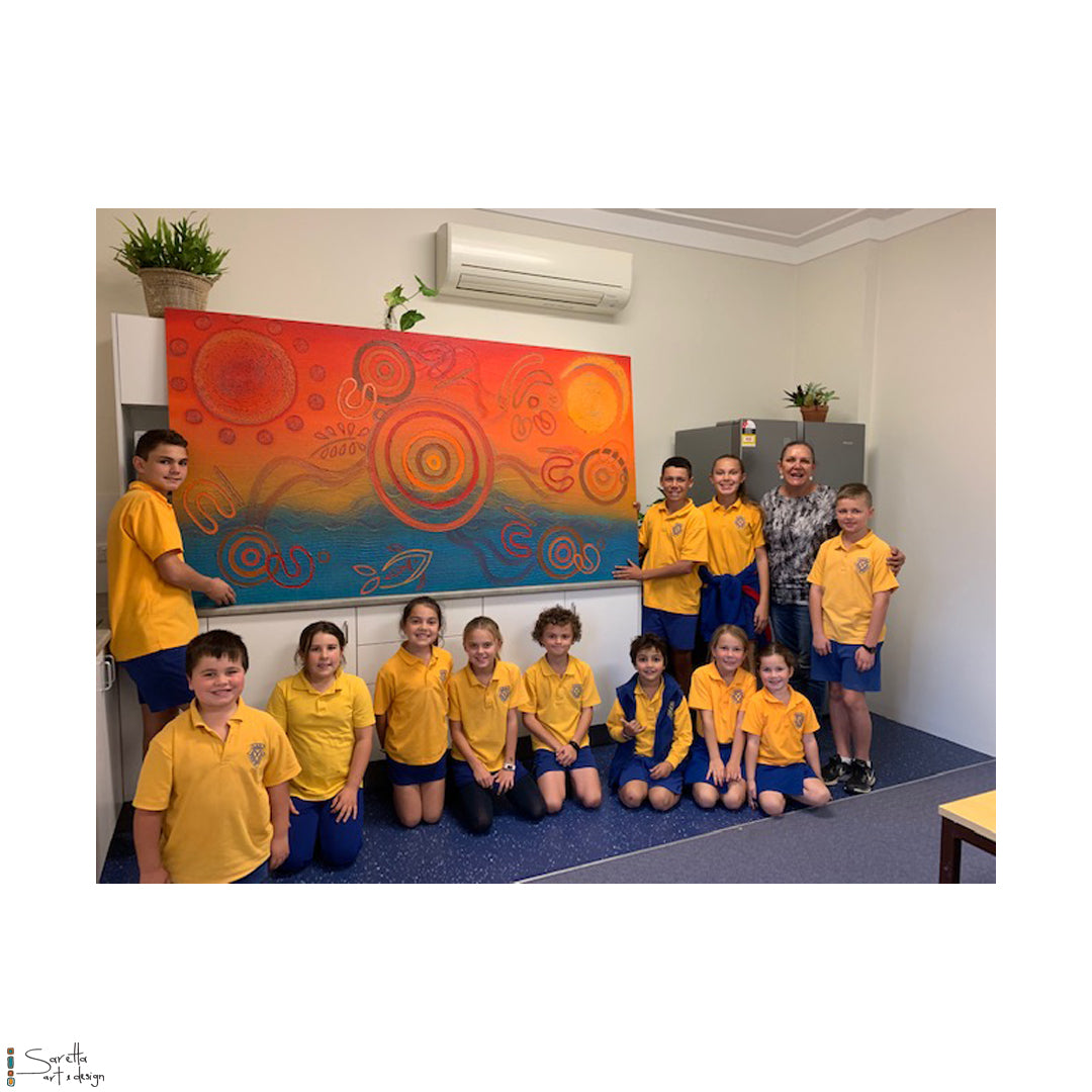 Mural for Kotara Public School - Saretta Art & Design