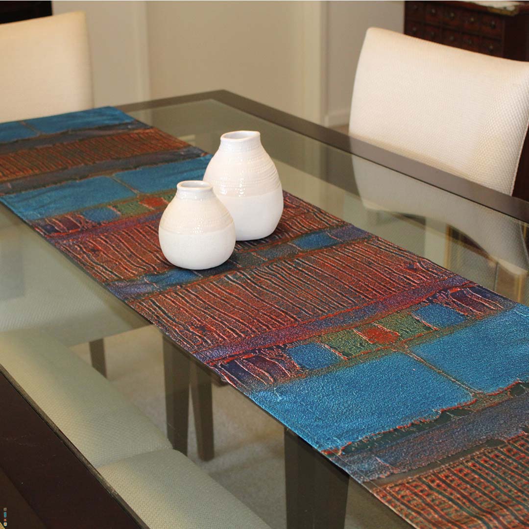 Table/Bed Runner - Muloobinba Borii - Newcastle Songlines - Saretta Art & Design