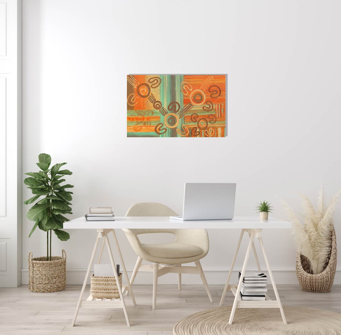 Canvas Print Tankaan - Mother - Saretta Art & Design