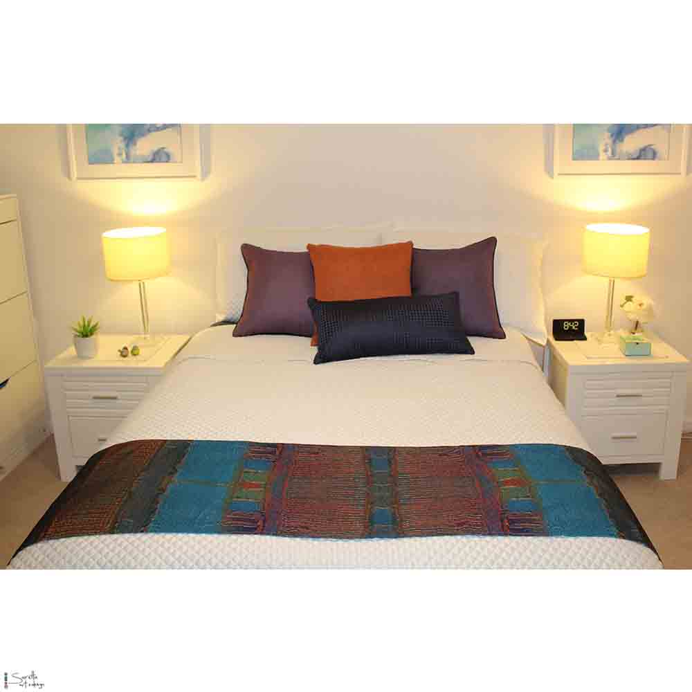 Table/Bed Runner - Muloobinba Borii - Newcastle Songlines - Saretta Art & Design