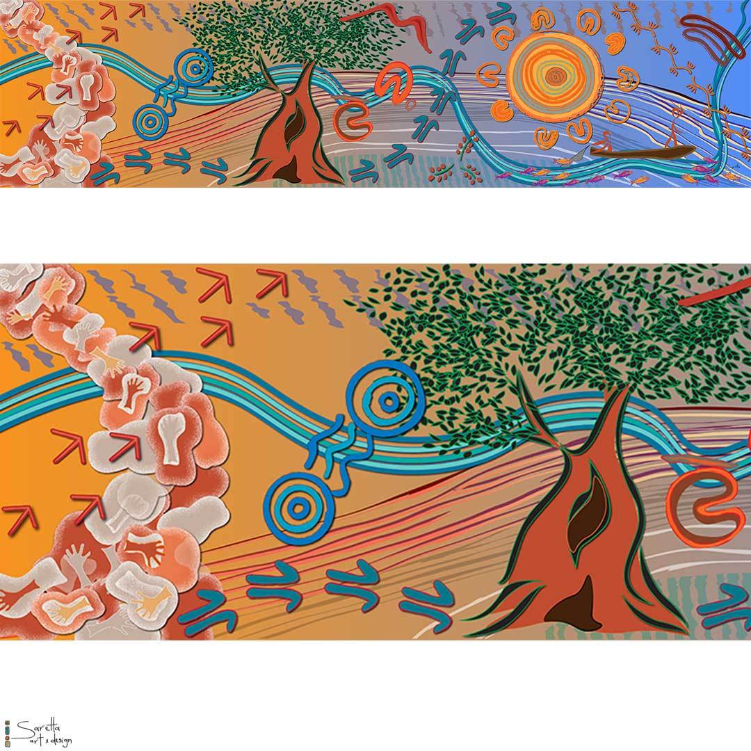 Bonnells Bay Public School - Ngaliinba Borii – Our Songline - Saretta Art & Design