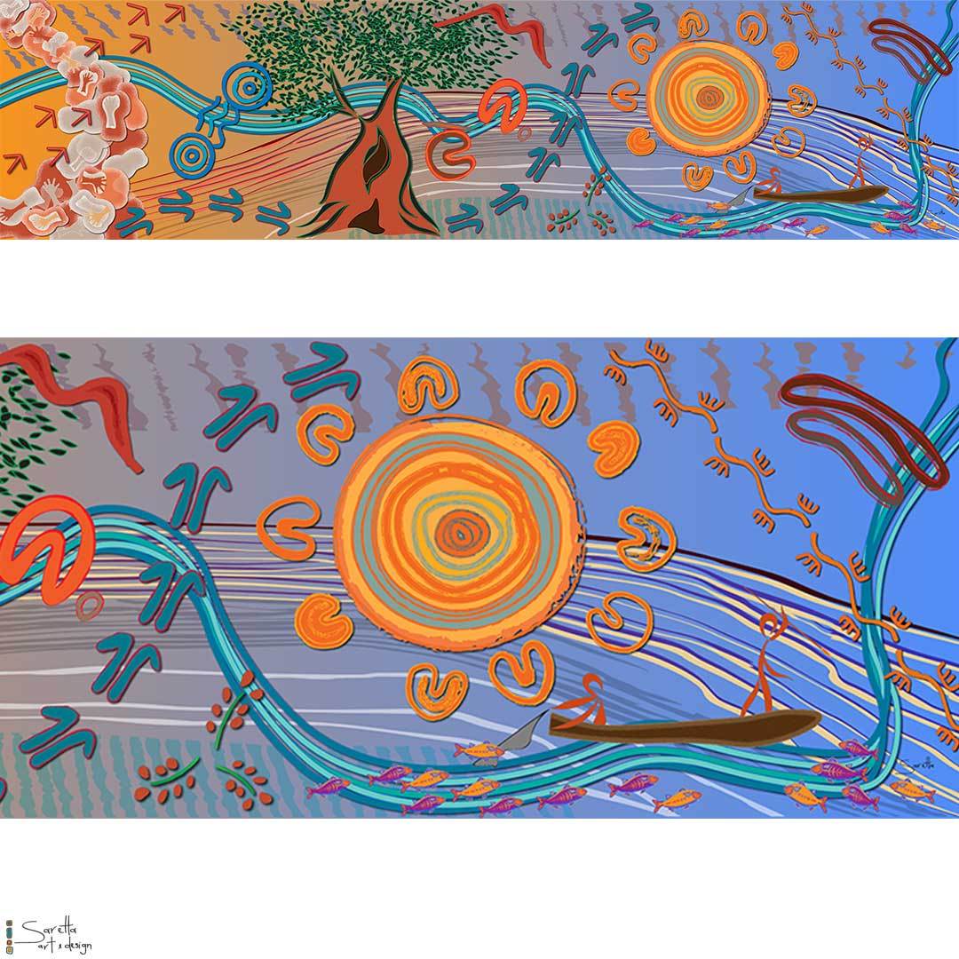 Bonnells Bay Public School - Ngaliinba Borii – Our Songline - Saretta Art & Design