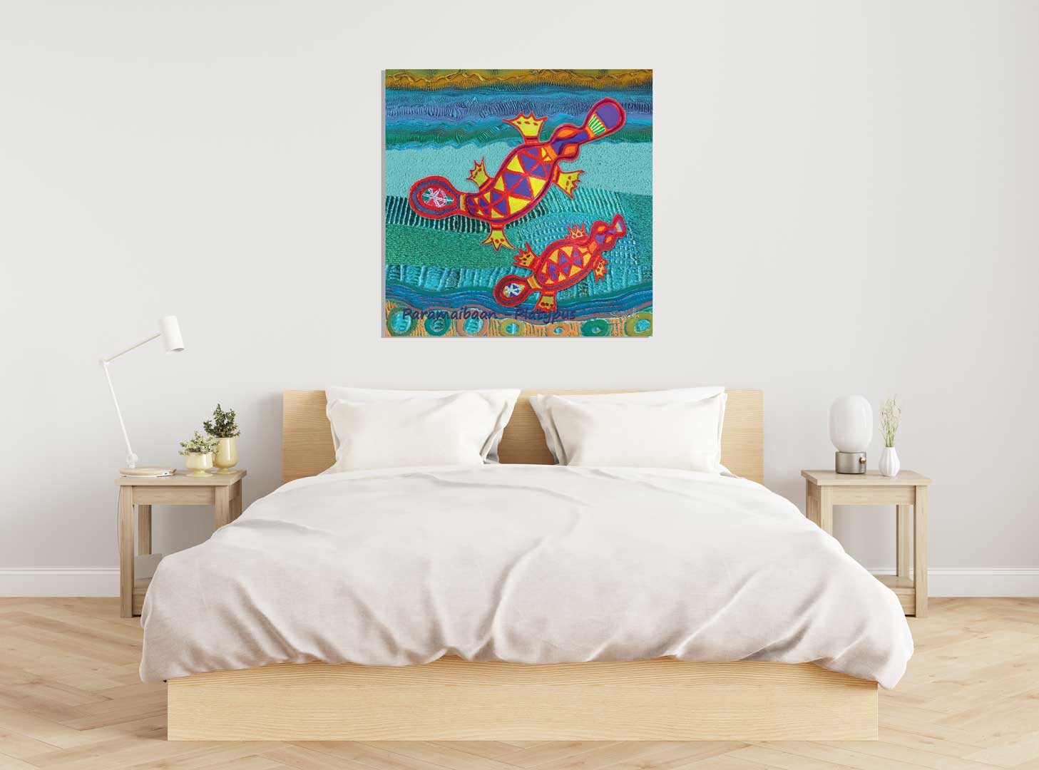 Canvas Print - Totem Paramaibaan Platypus - Saretta Art & Design