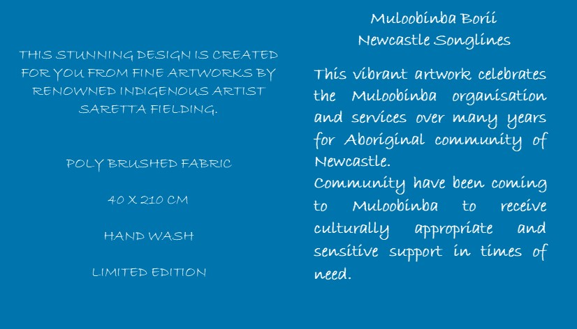 Table/Bed Runner - Muloobinba Borii - Newcastle Songlines - Saretta Art & Design