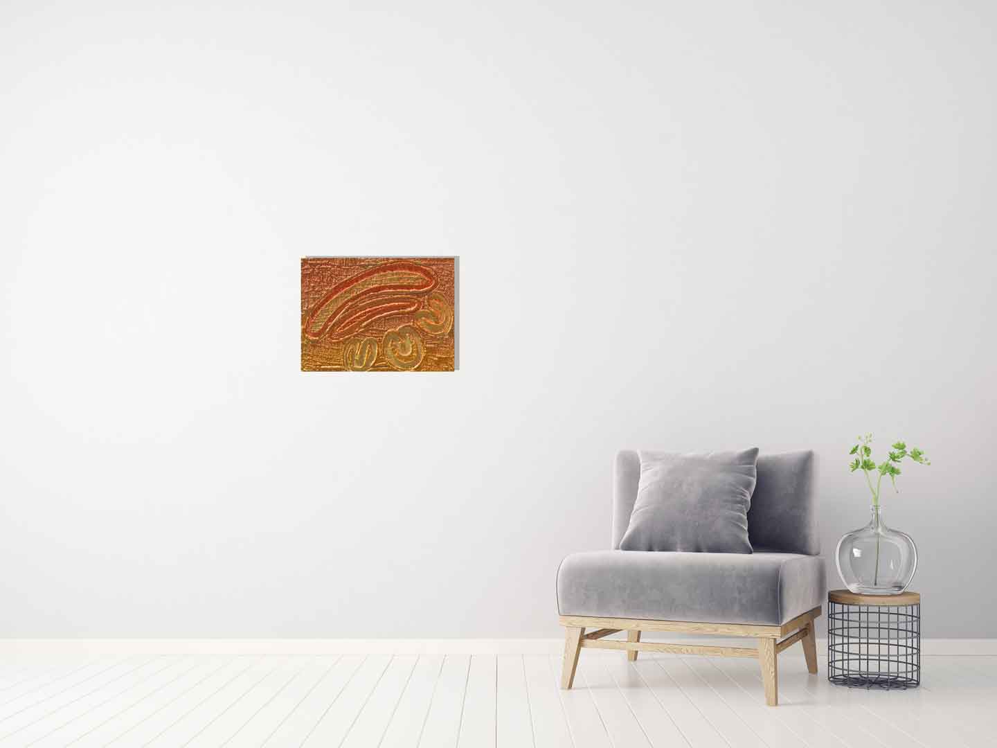 insitu of Canvas Print Ngoarokaleyn - Female Elder (teacher) by Saretta Fielding