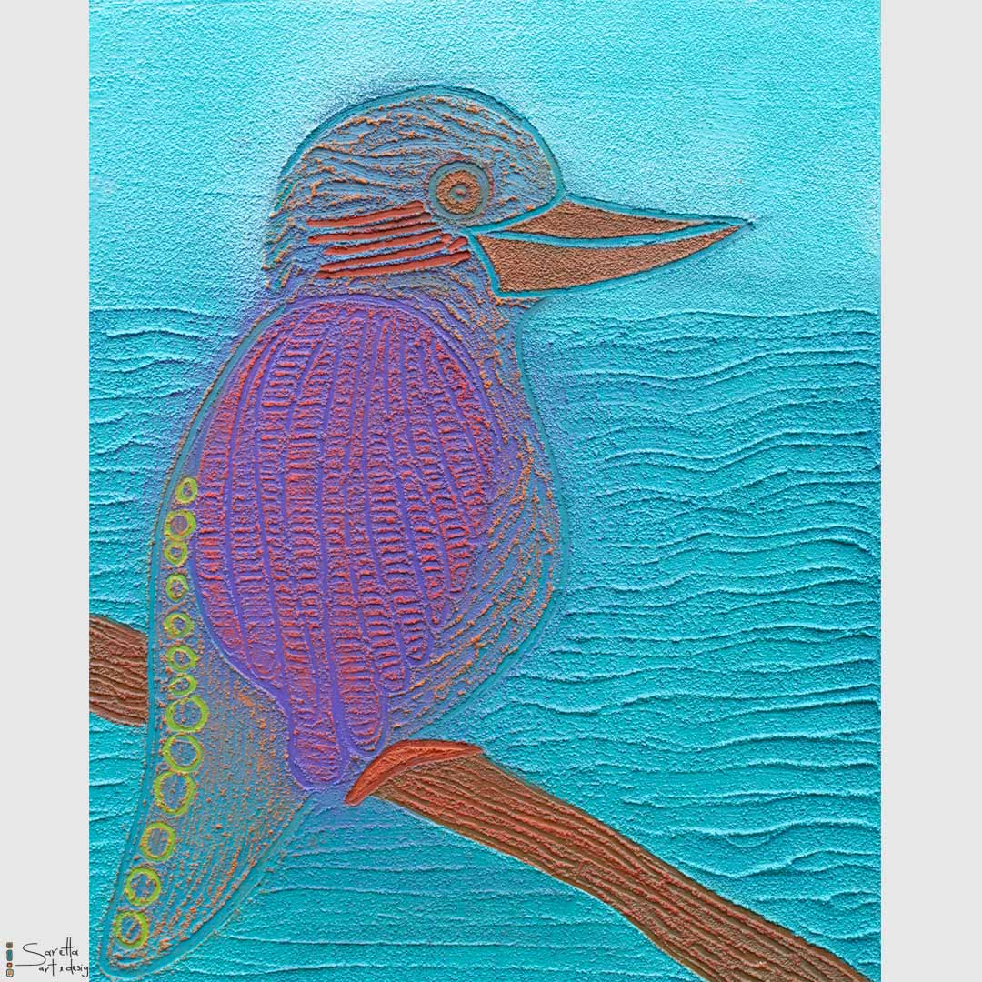 Canvas Print Wirikada - Kookaburra - Saretta Art & Design