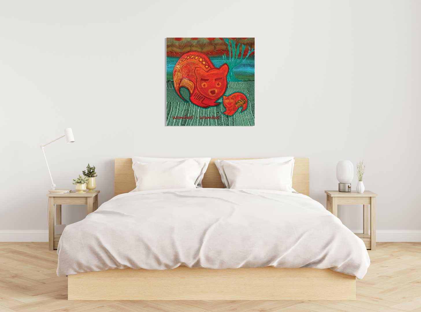 Canvas Print - Totem Wombati Wombat - Saretta Art & Design