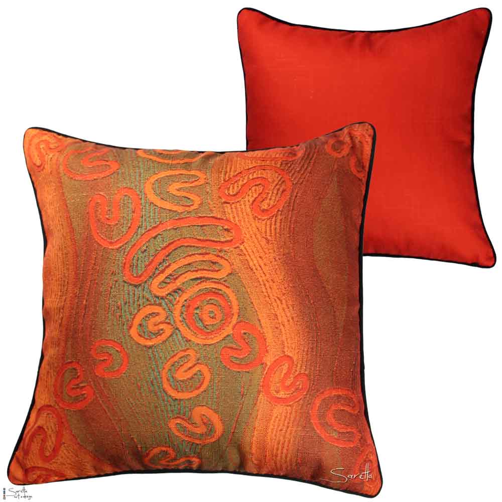 Cushion Cover - Yapug – Pathway - Saretta Art & Design