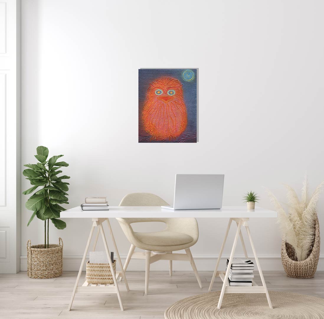 Canvas Print Yaayin - Tawny Frogmouth - Saretta Art & Design