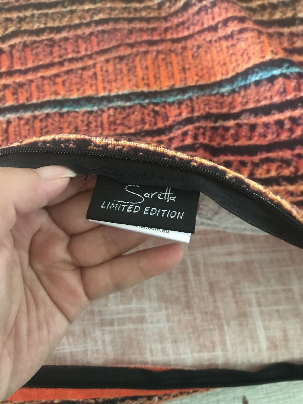 Cushion Cover - Timelines, 60 cm - Saretta Art & Design