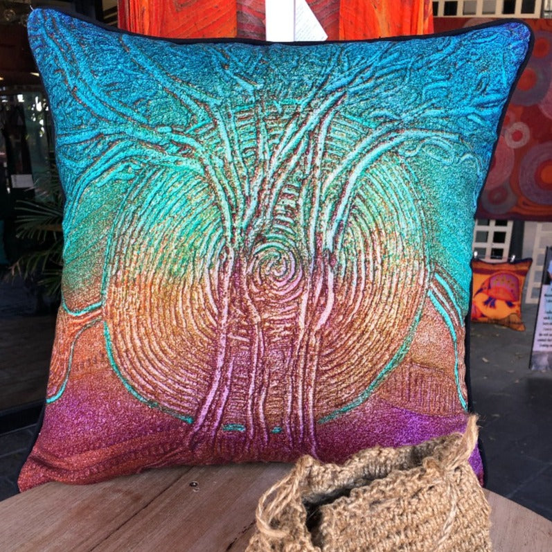 Cushion Cover - Powaikaliko Wakool - Grow as one - Saretta Art & Design