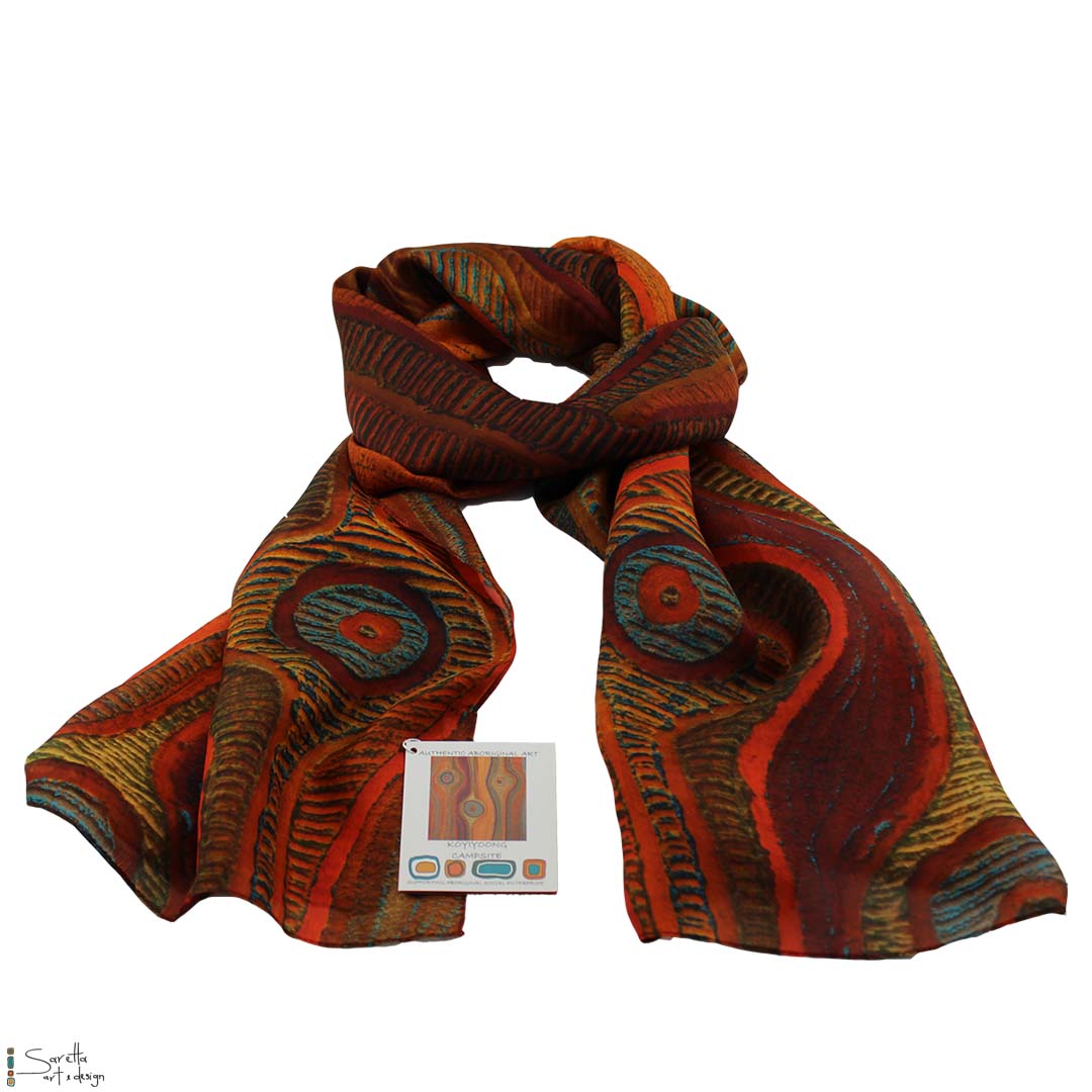 Koyiyoong Silk Scarf - Saretta Art & Design