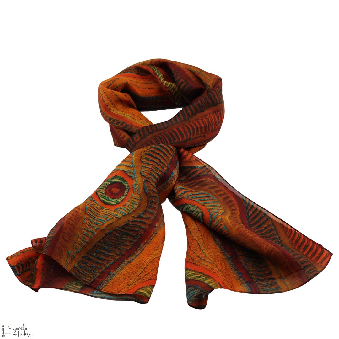 Koyiyoong Silk Scarf - Saretta Art & Design