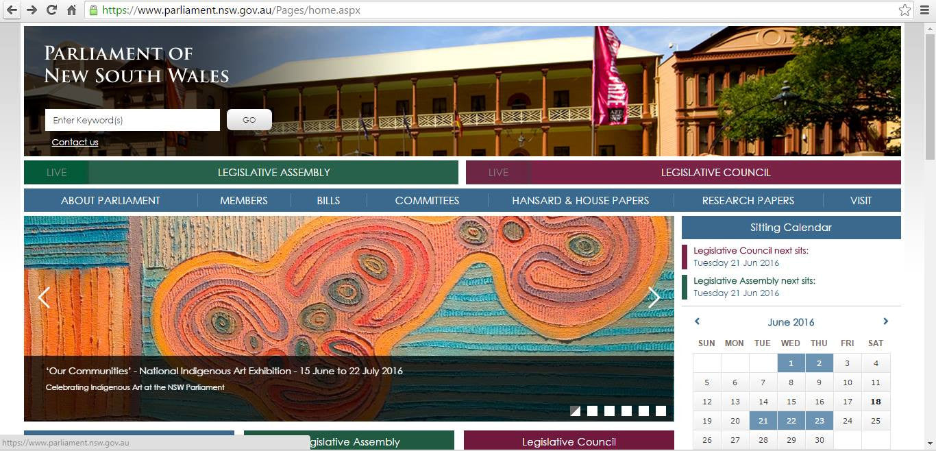 Artwork selected to promote the ‘Our Communities’ Indigenous Art Exhibition, now showing at NSW PARLIAMENT HOUSE.