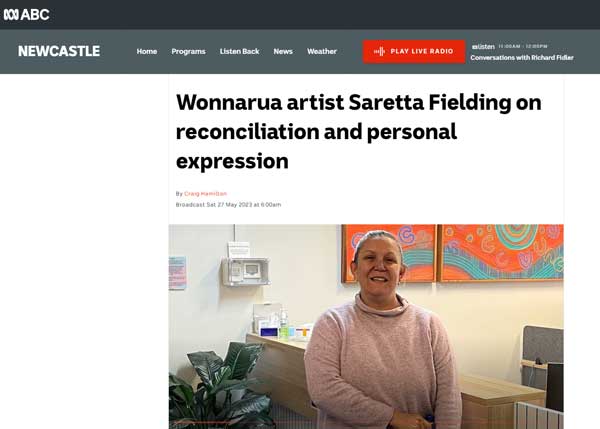 Saretta chats to Mark Hamilton on ABC Radio Newcastle - Saretta Art & Design