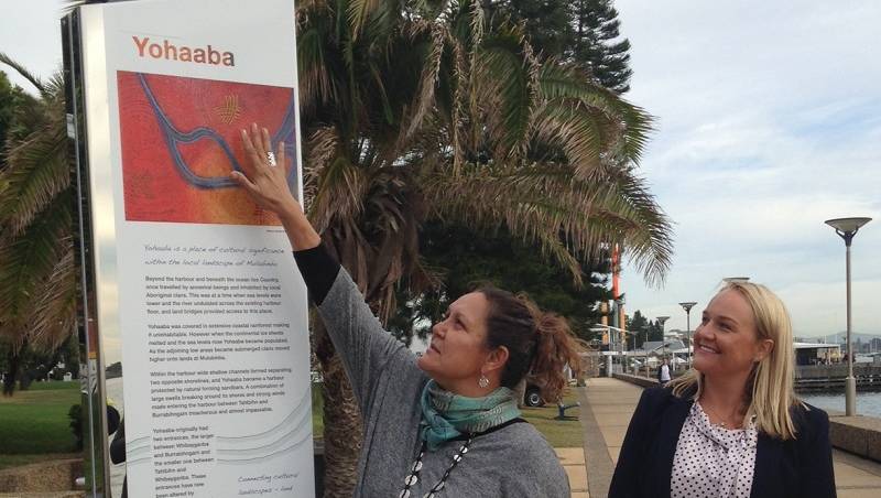 Newcastle City Council trials dual name signs using indigenous words for landmarks - Saretta Art & Design