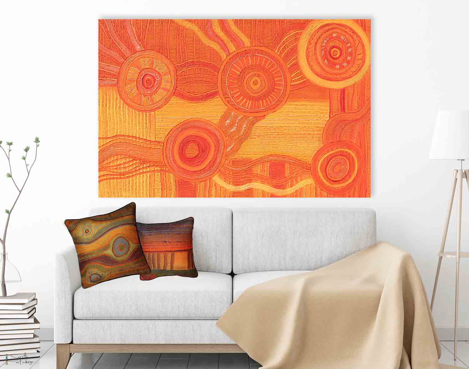 Aboriginal art by Saretta