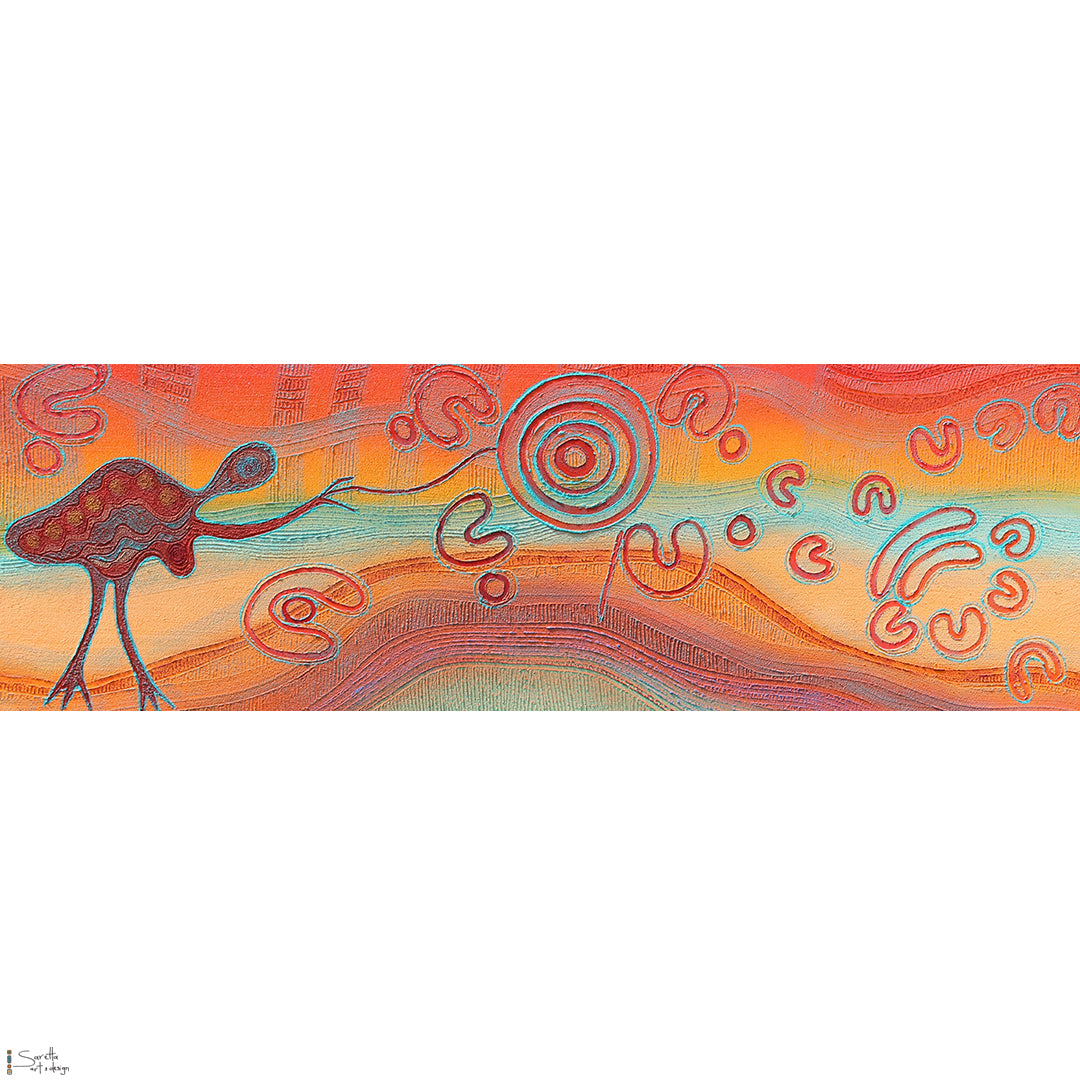 Canvas Print - Ngooroowin Wgapall – Emu Women - Saretta Art & Design