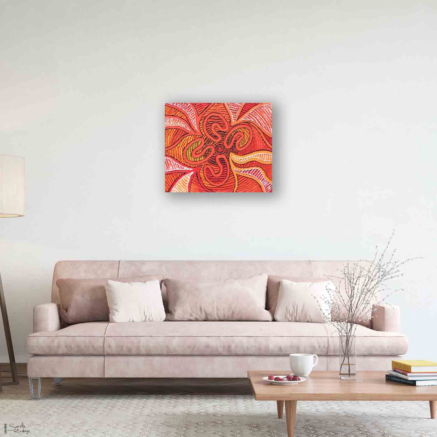 Canvas Print - Blak, Loud and Proud - Keep the fire burning