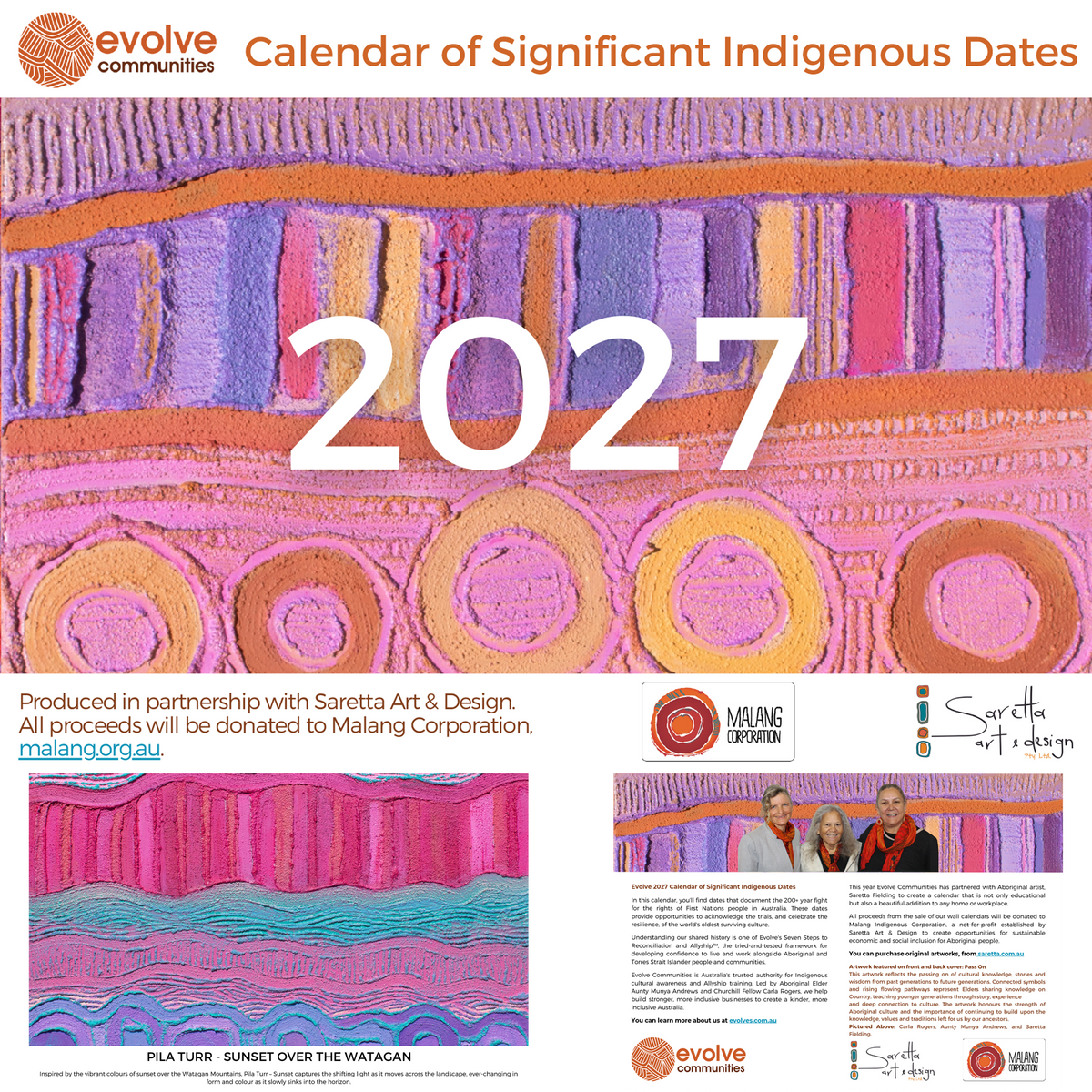 2027 CALENDAR OF SIGNIFICANT INDIGENOUS DATES