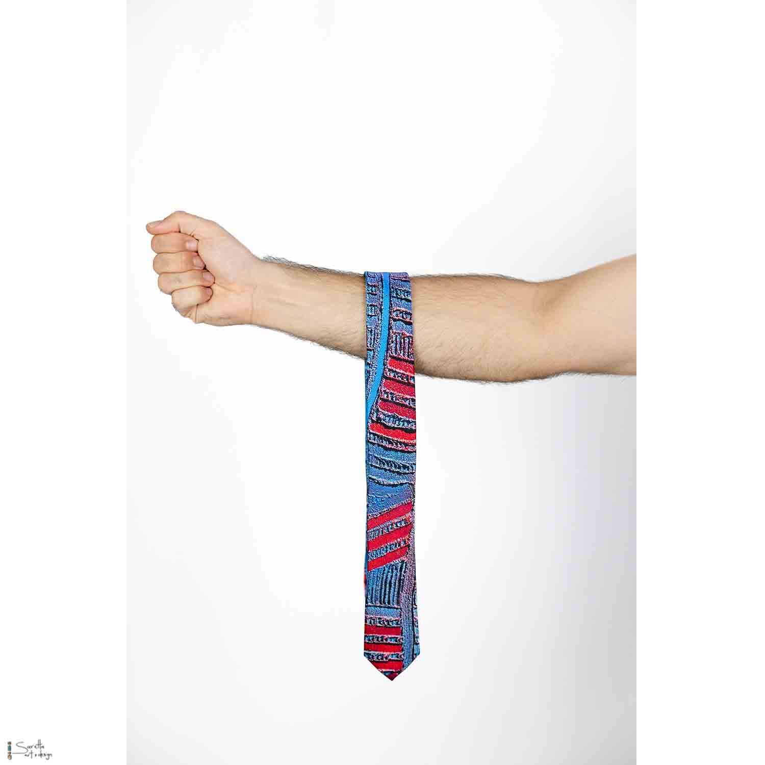 Men's Silk Ties - Wuruwai - Battle - Saretta Art & Design