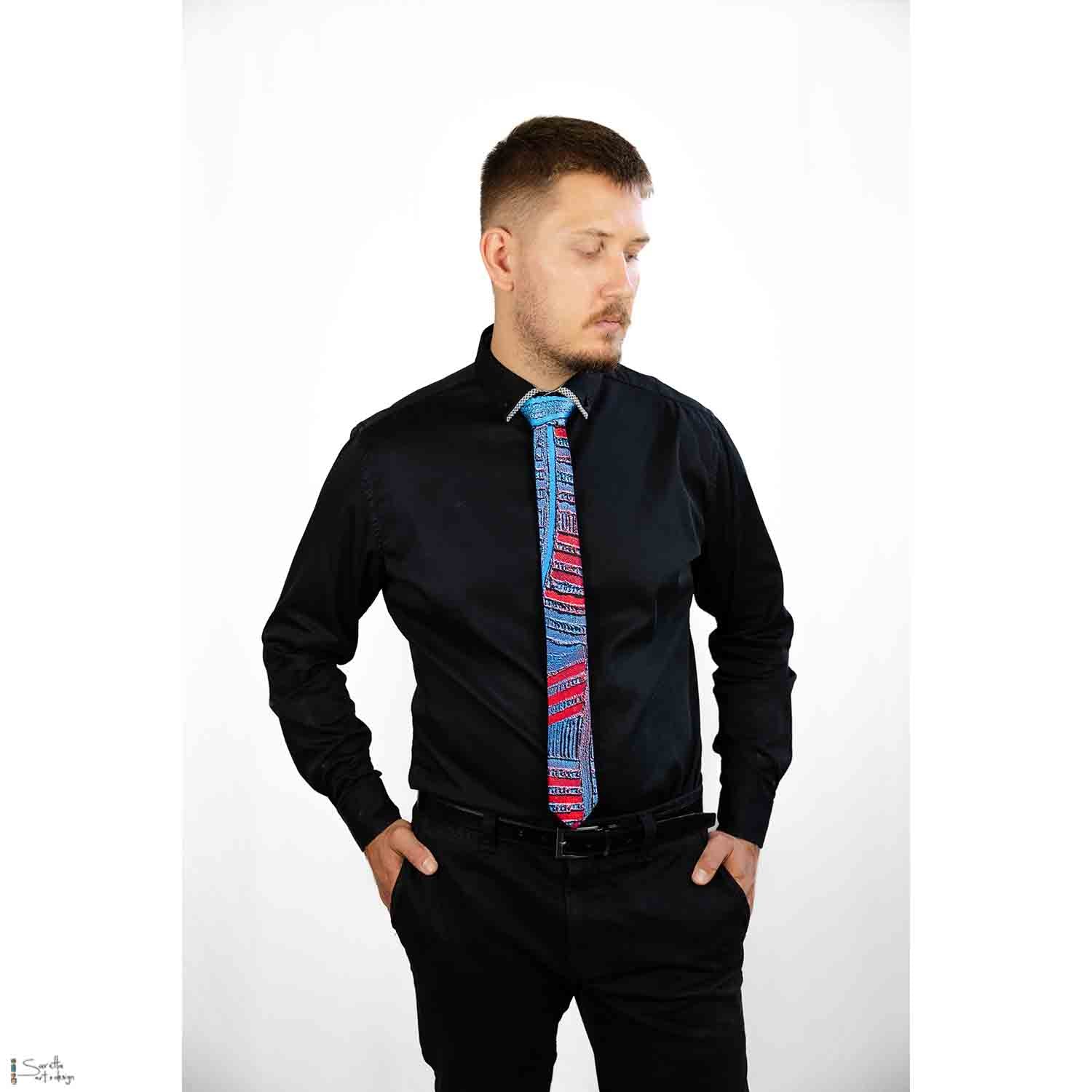 Men's Silk Ties - Wuruwai - Battle - Saretta Art & Design