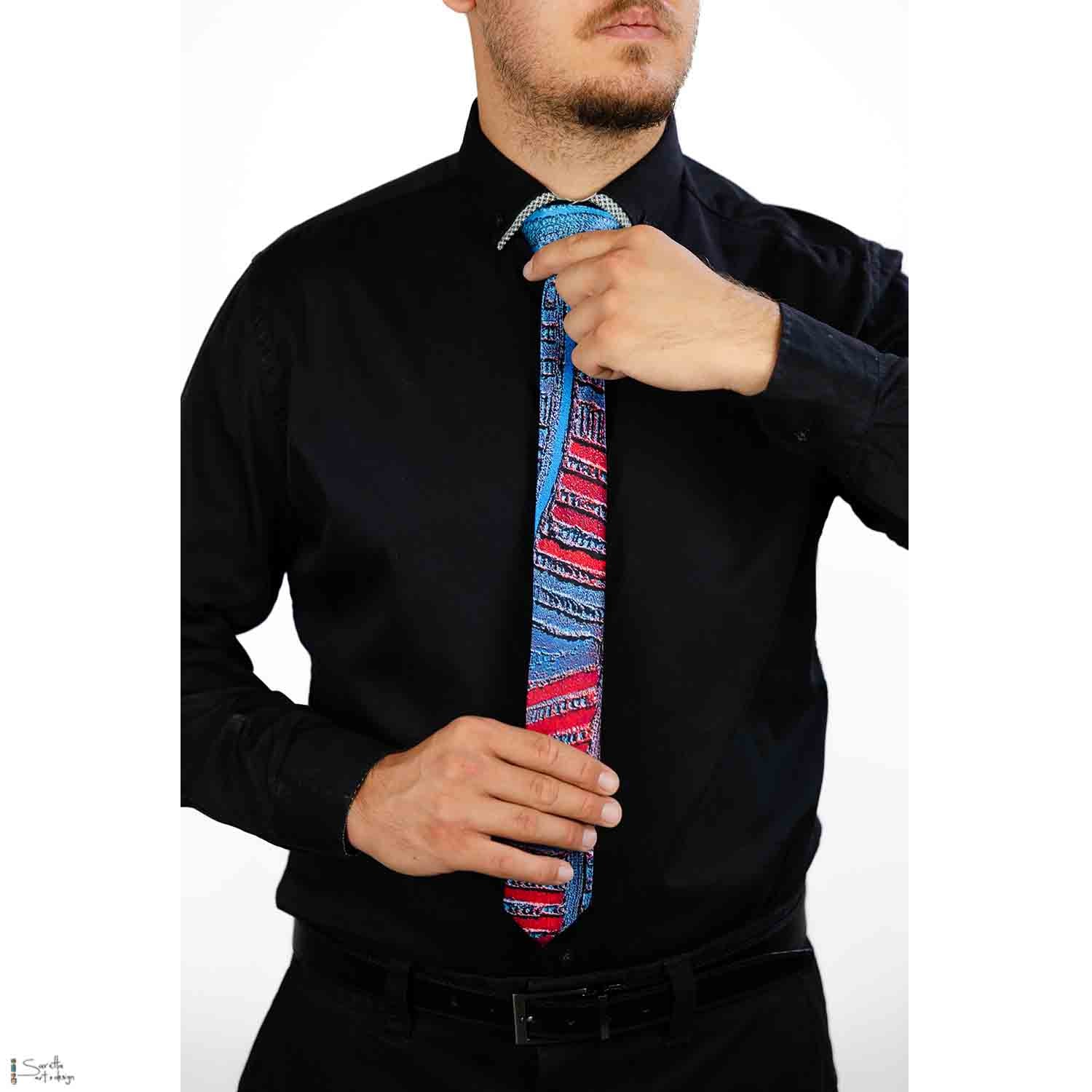 Men's Silk Ties - Wuruwai - Battle - Saretta Art & Design