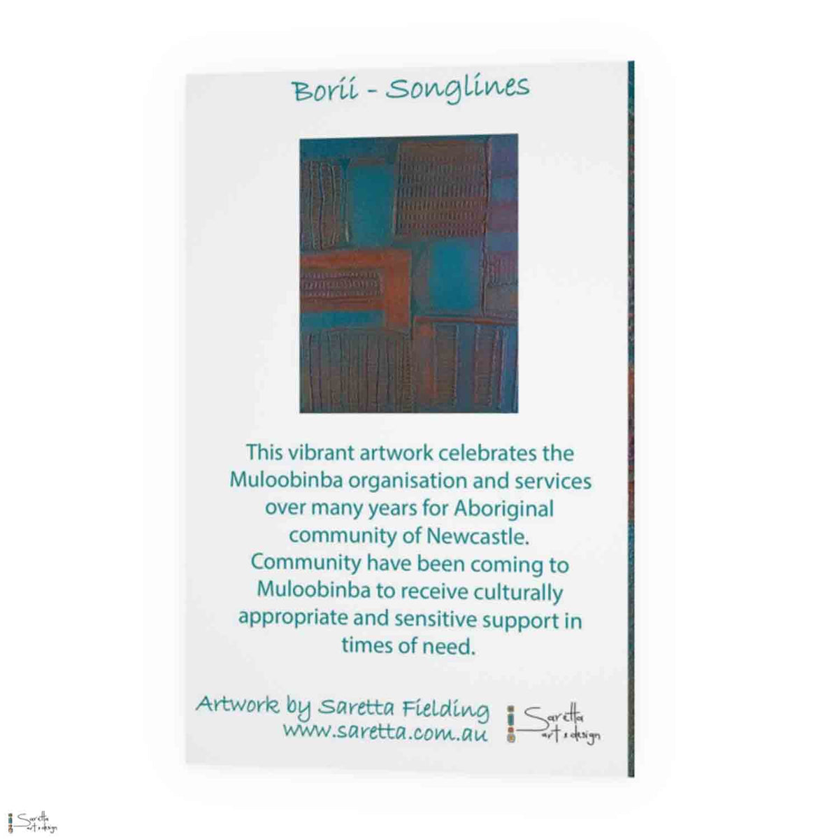 Greeting Card - Muloobinba Borii - Newcastle Songlines – Saretta Art ...
