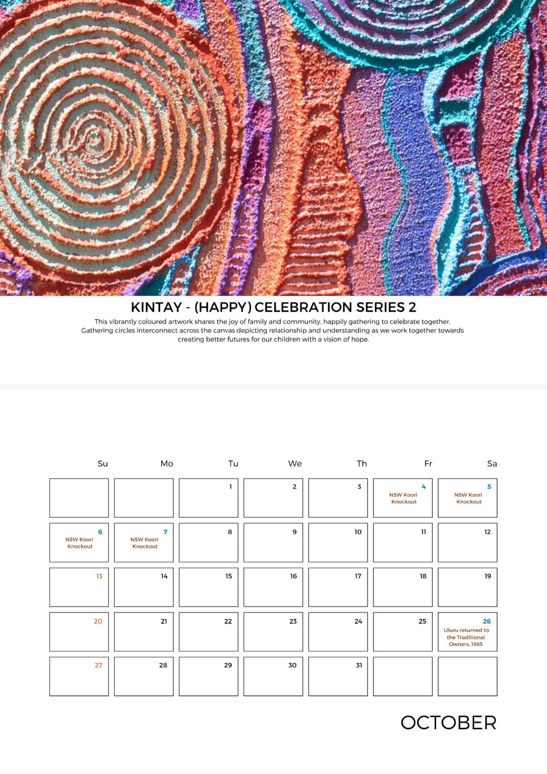 2024 CALENDAR OF SIGNIFICANT INDIGENOUS DATES