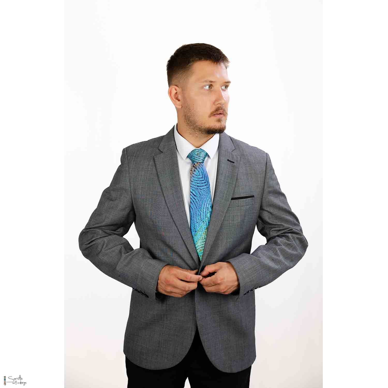 Men's Tie - Yutiliko - Guide - Saretta Art & Design