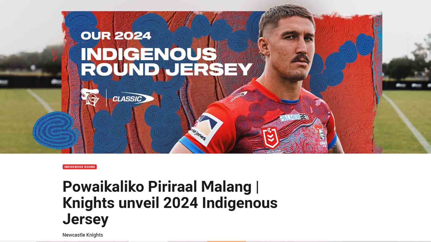 Newcastle Knights 2024 Powaikaliko Piriraal Malang