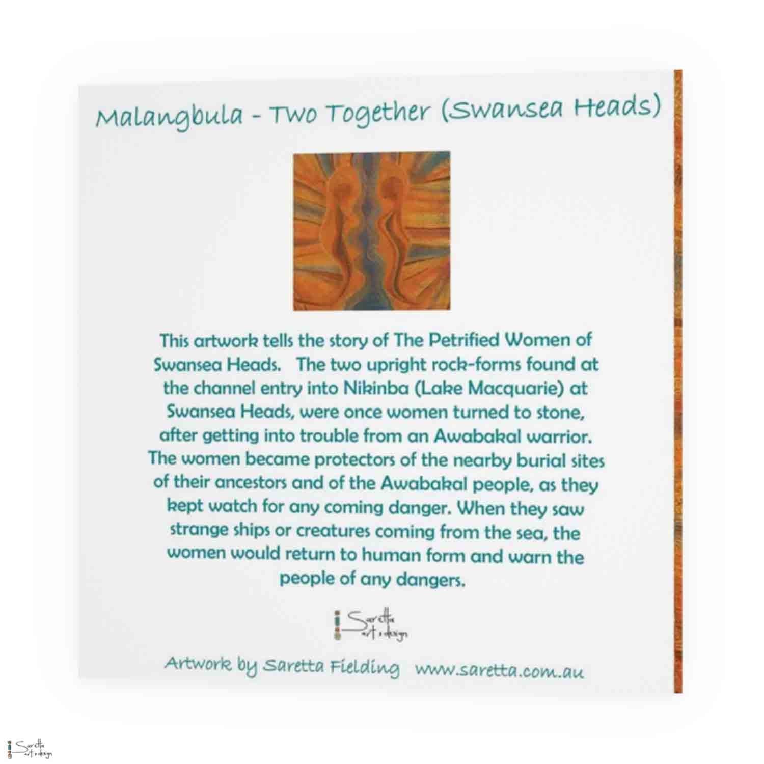 Greeting Card - Kaling Parai – Malangbula - Two Together (Swansea Heads)