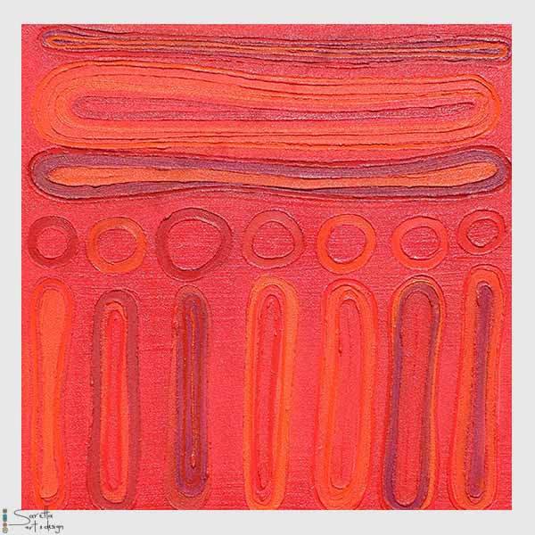 Kopara – Red Ochre series 2 - Saretta Art & Design