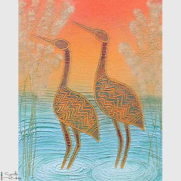 Swamp Birds series 2 - Saretta Art & Design
