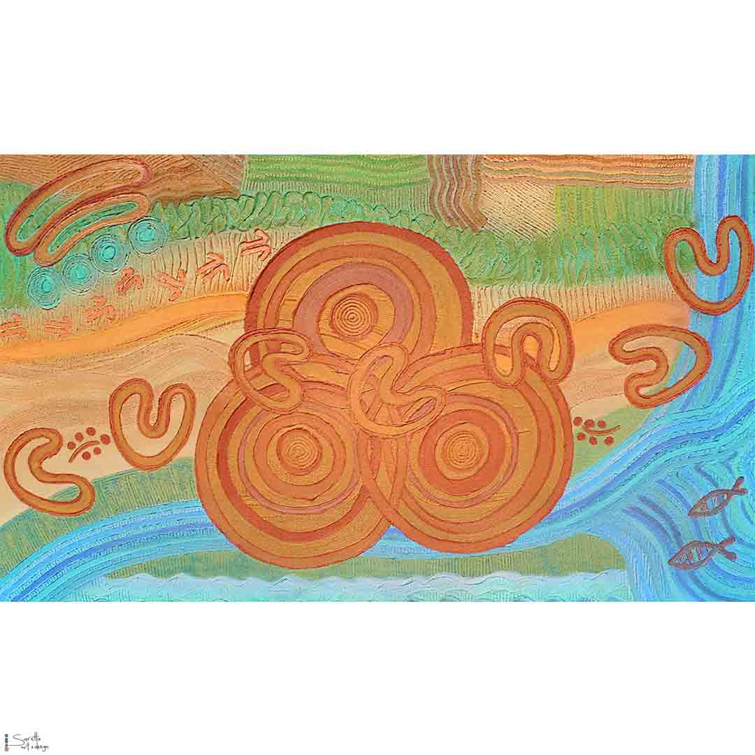 Ngeyran Parai Malang – Our Country Together series 1 - Saretta Art & Design