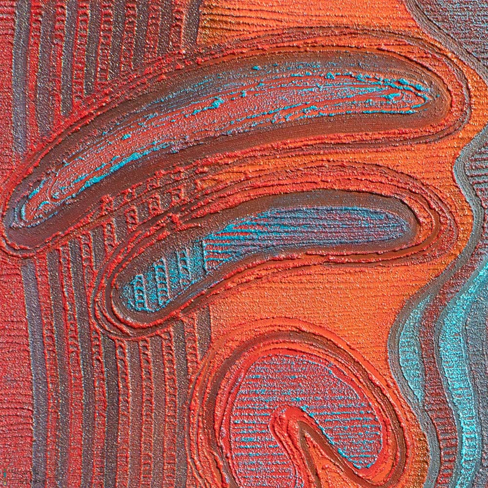close up of Canvas Print - Saltwater and Freshwater Country by Saretta