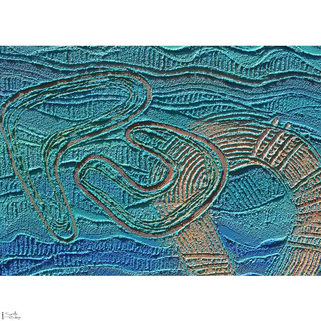 Koyiyoong Kaling – Home by the Water - Saretta Art & Design