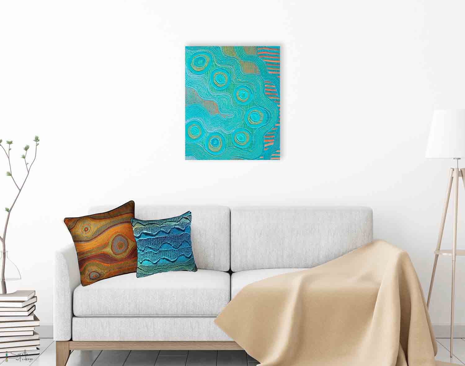 Kaling Yapung - Waterways - Saretta Art & Design