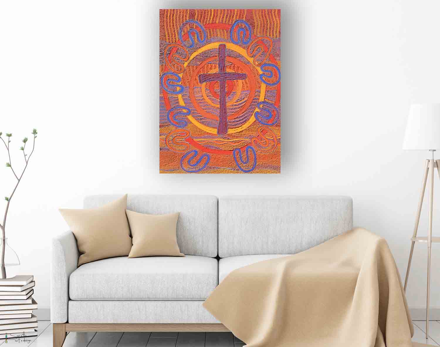 Insitu of Biami Wiyelikaane – Gods Word 2 Original artwork by Saretta