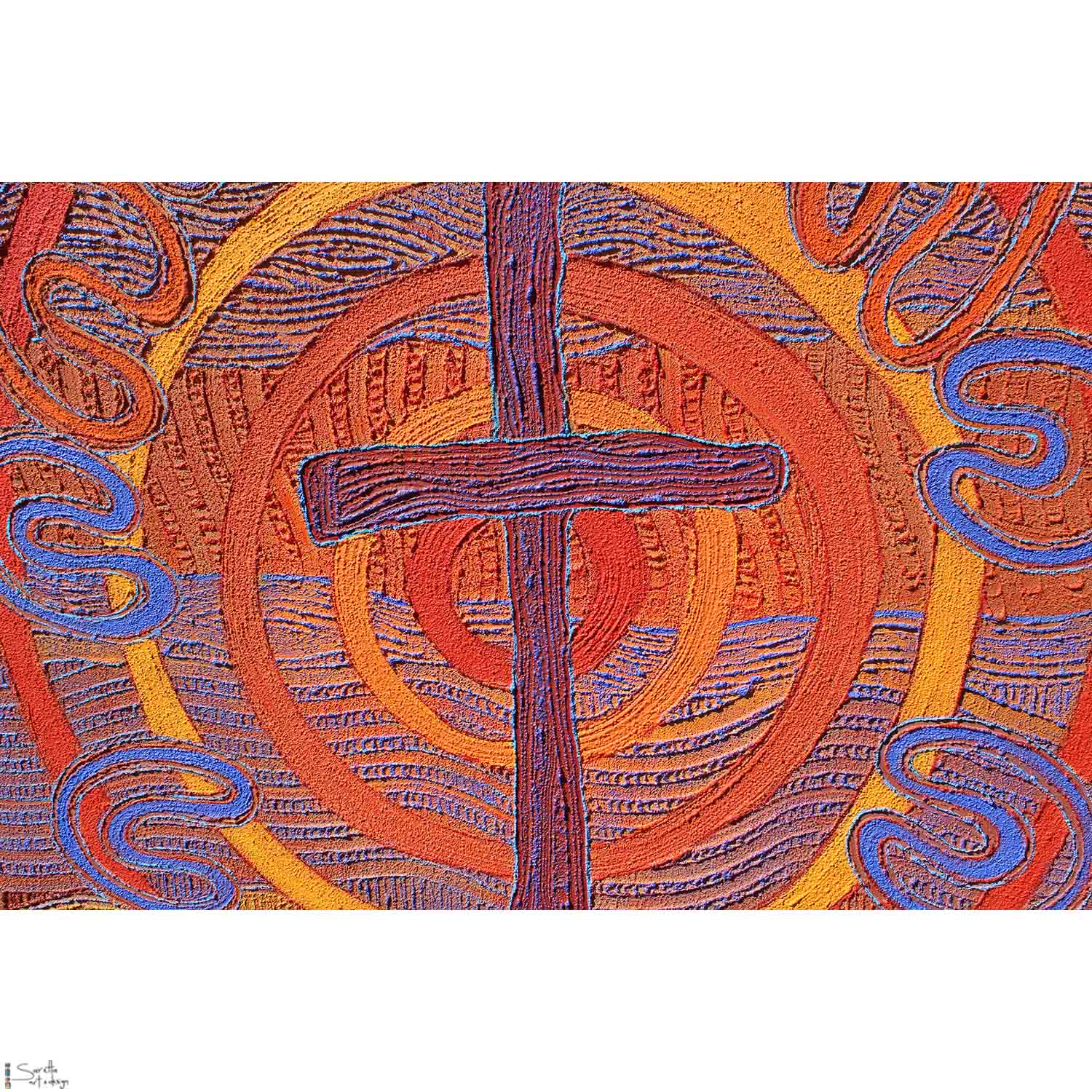 close up of Biami Wiyelikaane – Gods Word 2 Original artwork by Saretta