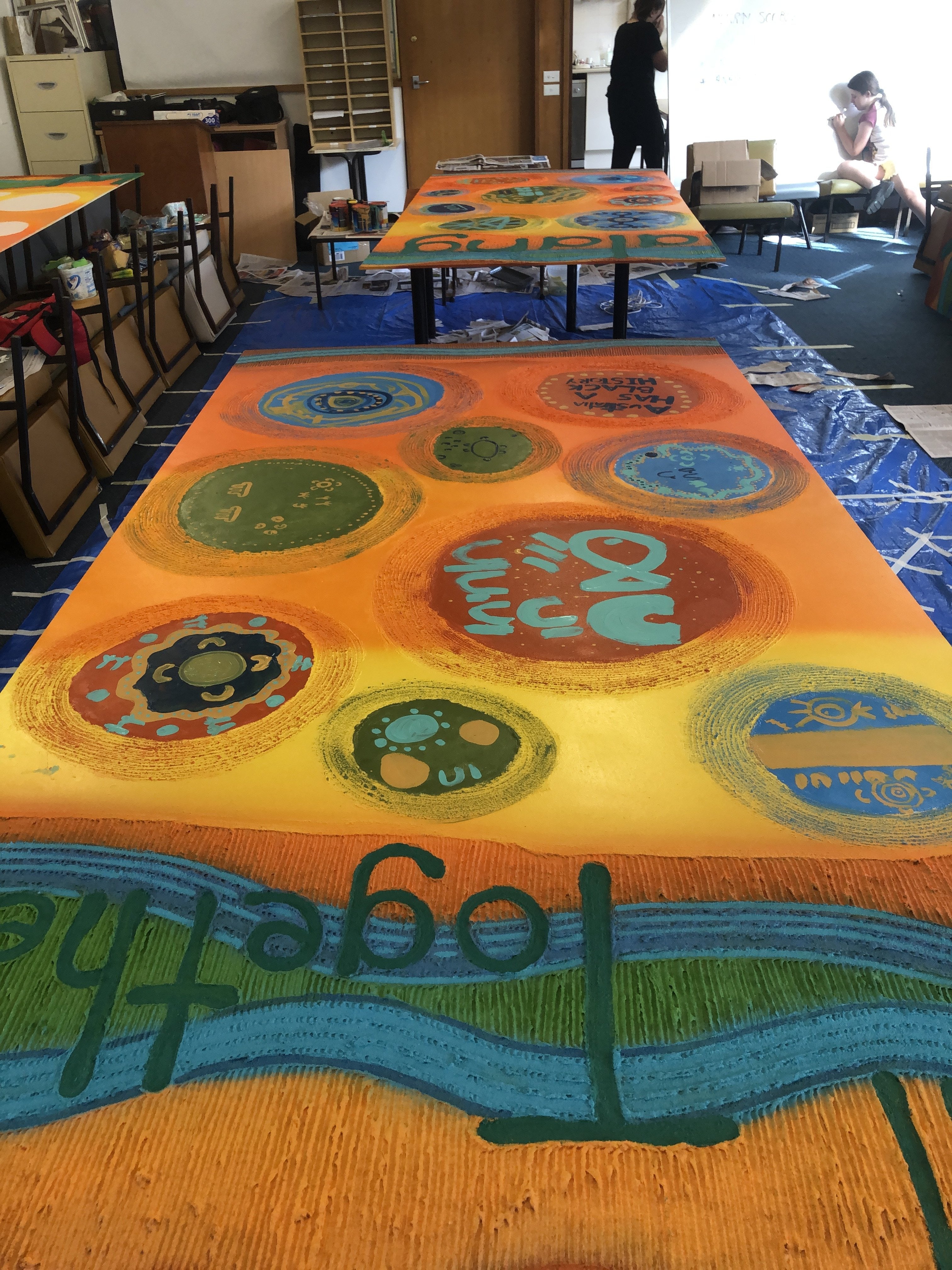 Mural for Kotara High School - Saretta Art & Design