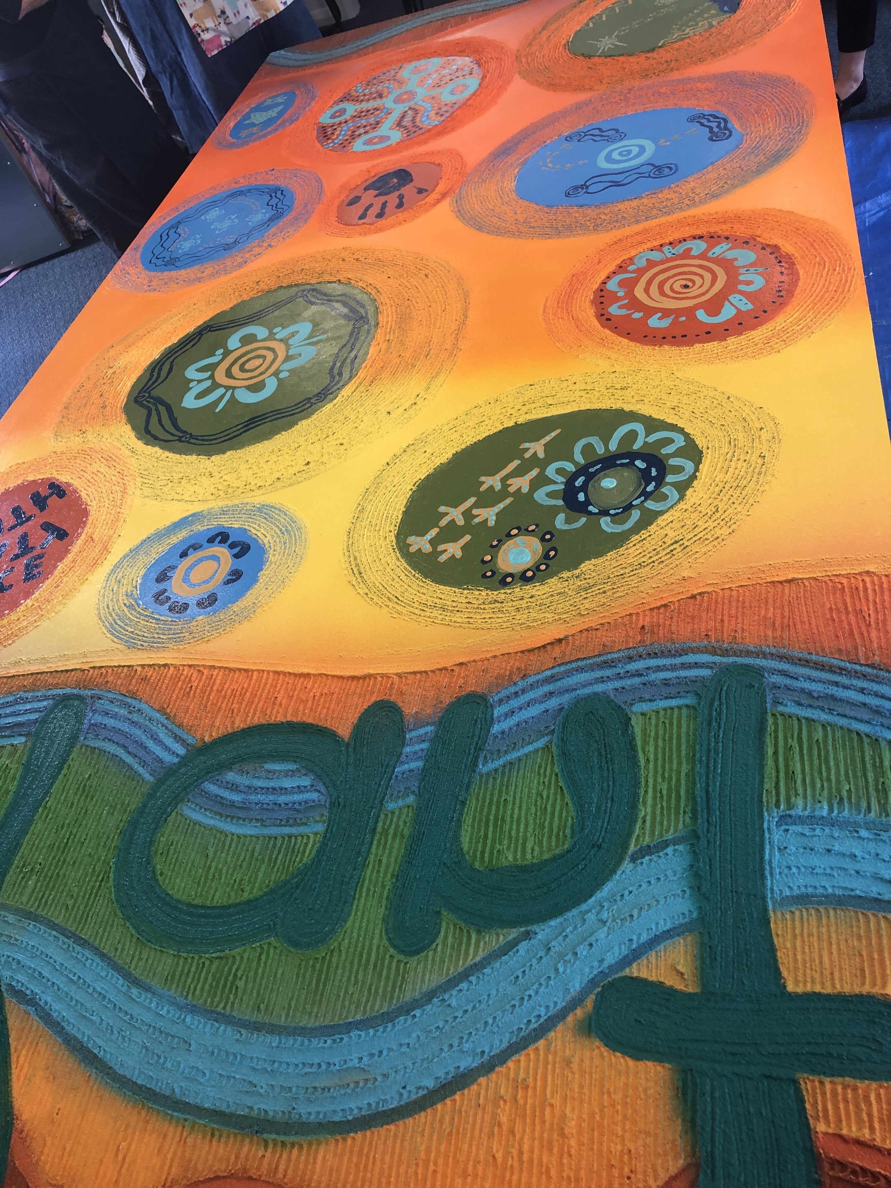 Mural for Kotara High School - Saretta Art & Design