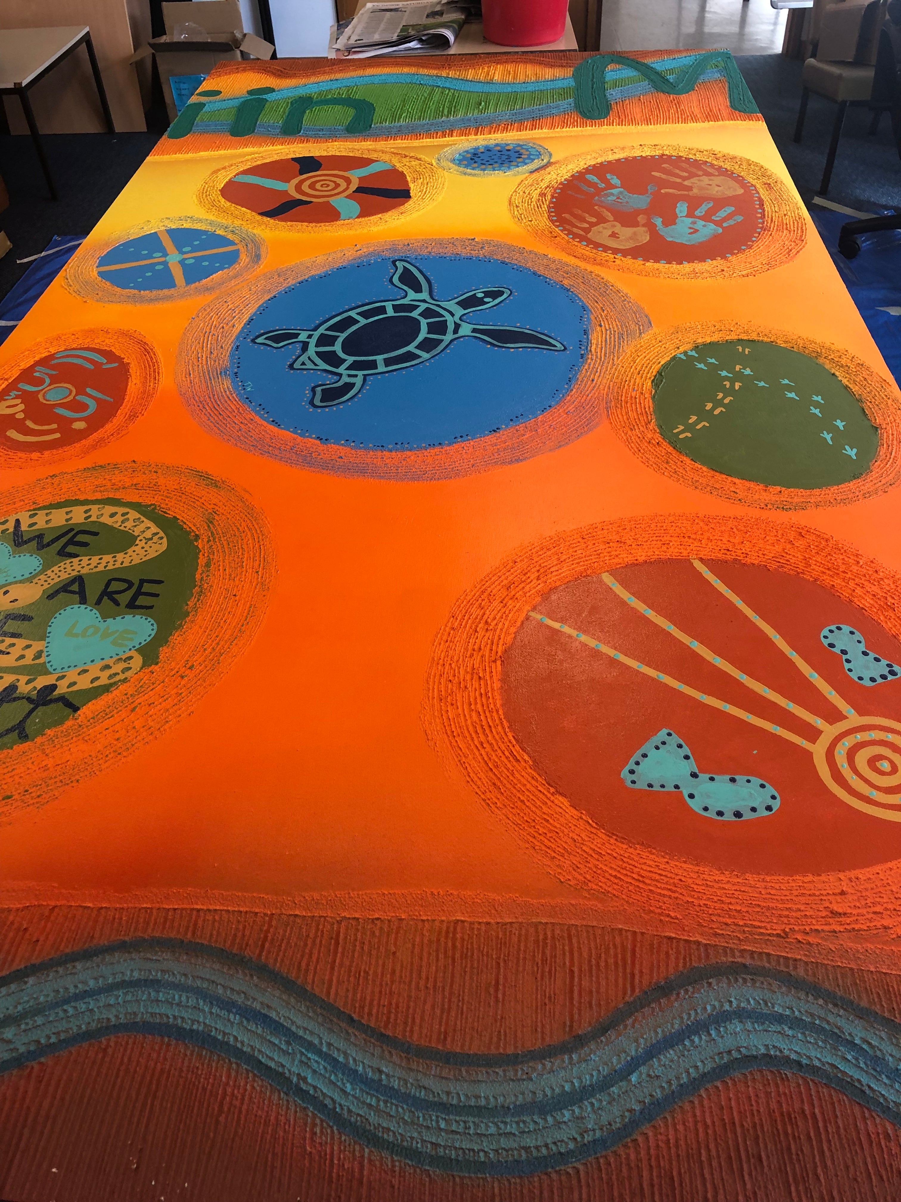 Mural for Kotara High School - Saretta Art & Design