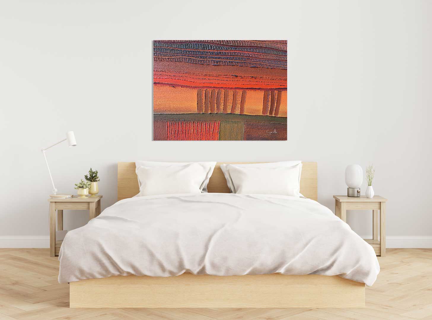 Canvas Print - Borii Parai - Songlines Country - Saretta Art & Design