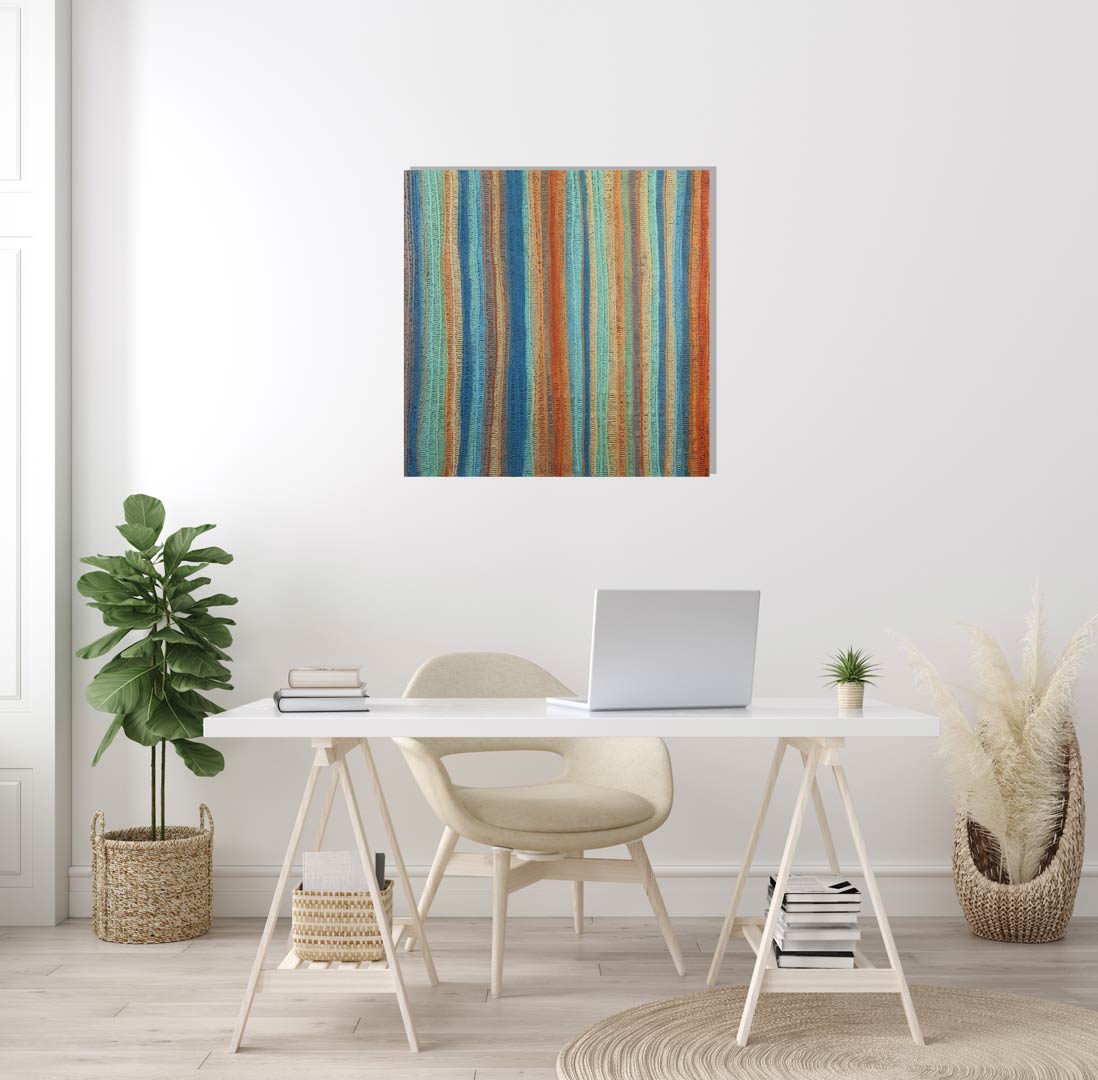 Canvas Print Bantimita – Message Stick series 3 - Saretta Art & Design