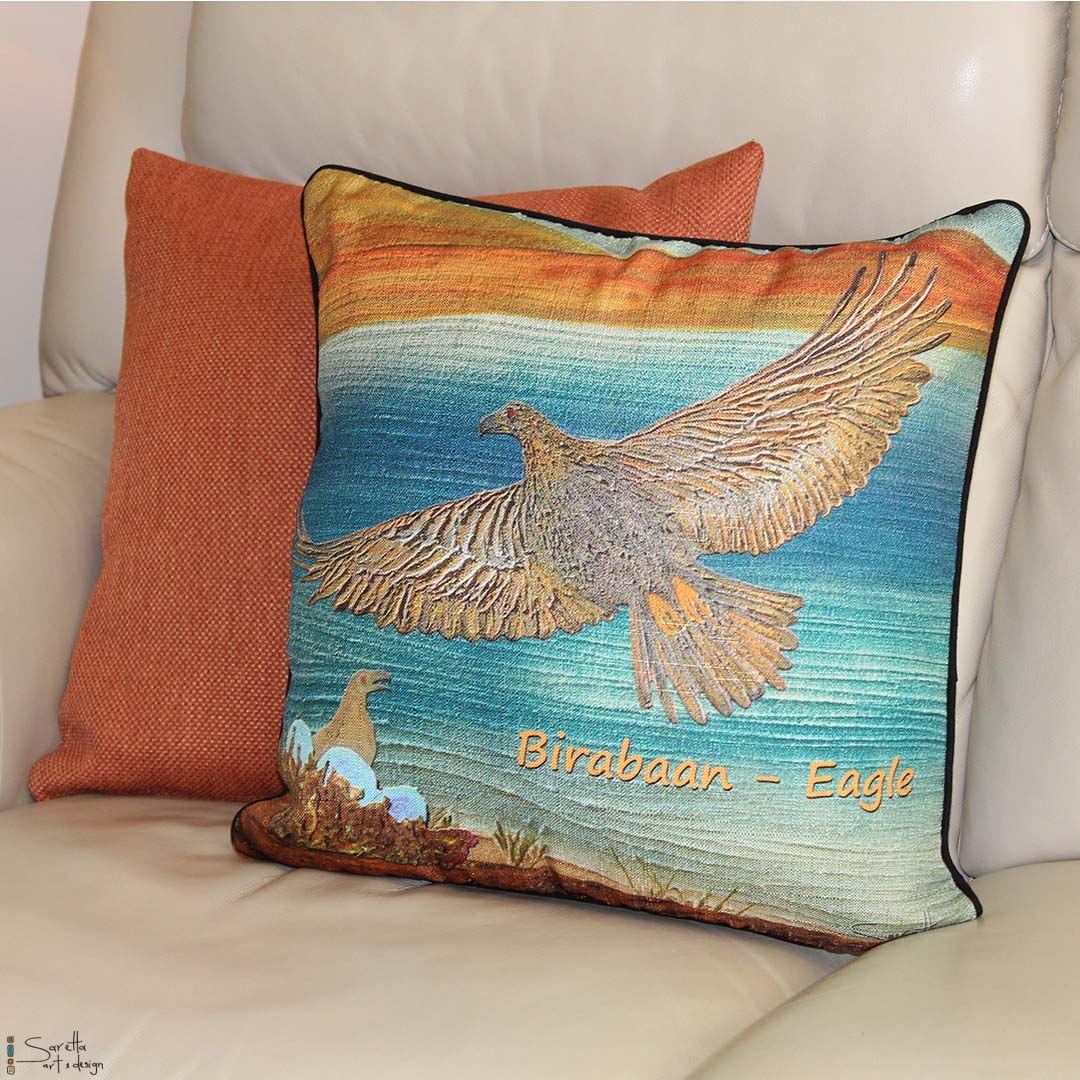 Cushion Cover - Totem Birabaan Eagle - Saretta Art & Design